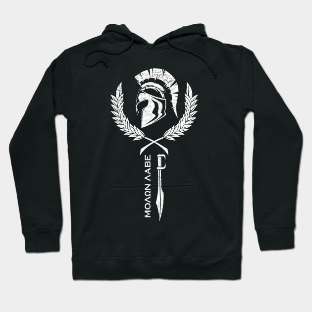 Sparta Warrior Fitness - Molon Labe Hoodie by Modern Medieval Design